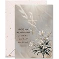 thumbnail image 1 of Christian Sympathy Card with Envelope, Religious Condolence Card with Scripture \u2013 'My presence shall go with thee...' Bible Verse\u200b - Single Card, 1 of 8