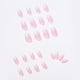 thumbnail image 3 of FloreceBien BABALAL 24 piezas de uñas postizas de ataúd mediano, uñas postizas de llama blanca y rosa, uñas postizas brillantes de bailarina para mujeres y niñas, 3 of 6
