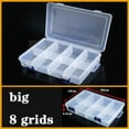 thumbnail image 2 of Caja de plástico transparente, compartimento para tornillos, joyería, pendiente, vitrina, contenedor, organizador de Terminal transparente, cajas de almacenamiento de herramientas, 2 of 5