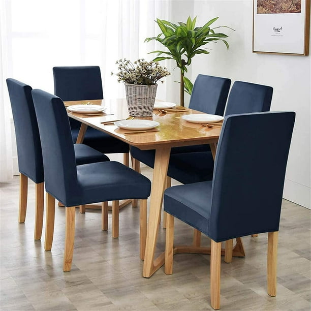 Navy blue dining room chair covers online