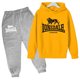 thumbnail image 3 of Ropa de otoño e invierno para niños, sudadera con capucha de 3 a 12 años, camiseta y pantalones de 2 piezas, sudadera para niños y niñas, conjunto deportivo de marca para correr y ocio, 3 of 5