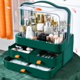 thumbnail image 3 of Caja de almacenamiento de cosméticos Organizador de almacenamiento de cosméticos Organizador de tocador Organizador de cuidado de la piel Caja Contenedor de maquillaje A, 3 of 5