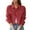 Red, variant on Vedolay Women's 2023 Jackets Womens Cropped Denim Jacket Button Down Long Sleeve Fitted Jean Coat,Red L