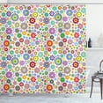 thumbnail image 1 of Ambesonne Floral Shower Curtain, Hippie Cheerful, 69"Wx84"L, Multicolor, 1 of 3