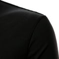 thumbnail image 4 of CEHVOM Chemise Ajustée Décontractée pour Hommes Patchwork Col Montant Manches Longues, 4 of 8