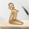 thumbnail image 2 of Estatuilla de yoga perfecl 2 Uds escultura pequeña decoración de escritorio, 2 of 8