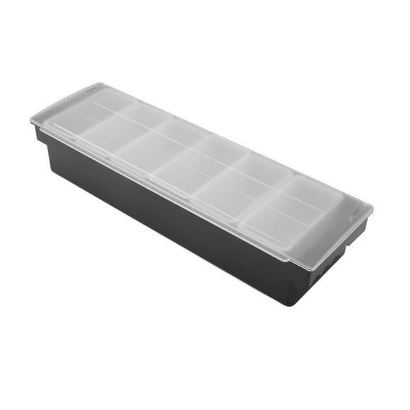 Carrito De Condimento, Diseño Desmontable, Tapa Transparente, Carrito De Fruta De Barra Multifunción Para Condimento De Fruta Vege, Hecho De Material Plástico