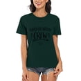 thumbnail image 4 of Pompotops T-Shirts Décontractés à Manches Courtes Imprimés de Lettres pour Femmes, 4 of 6