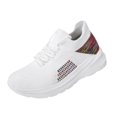 thumbnail image 3 of gzxflxpge Comfort Orthopedic Shoes for Women Fashion Non sllip Arch Support Walking Tennis Shoes Lightweight Breathable Lace-up Sneakers White 8.5（CN-41）, 3 of 7