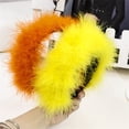 thumbnail image 5 of Festival Accessories women Headwear Hair Band Fluff Headbands Stage Performance Feather GREY, 5 of 8