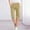 Khaki, variant on Patlollav Womens Shorts Casual Solid Color Waist Elastic Loose Straight Wide Leg Half Pants with Pocket