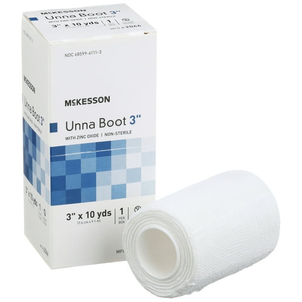 McKesson Unna Boot Gauze Bandage with Zinc Oxide, First Aid Supplies, 4