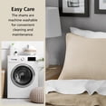 thumbnail image 7 of Mainstays Garment Washed Striped Pillow Sham, King, Beige, 1 Pack, 7 of 7