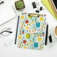 thumbnail image 7 of FMSHPON Cartoon Ruler Pencil Flower Clipboard Hardboard Wood Nursing Clip Board and Pull for Standard A4 Letter 13x9 inches, 7 of 7
