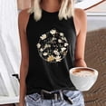 thumbnail image 2 of WAYUTE Women's Tank Tops Casual Printed Round Neck Sleeveless Summer Loose Fit Comfort Stretch Breathable for Daily Wear Outfits, 2 of 3