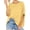 Yellow, variant on Short Sleeve Women Oversized T-Shirt Summer Casual Loose Tee Tops