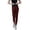 Maroon, variant on Moomaya High Waist Leggings For Women Side Strips Soft Workout Yoga Pants