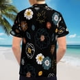 thumbnail image 6 of High Quality Hawaiian Shirts for Men Short Sleeve Aloha Beach Shirt Floral Summer Casual Button Down Shirts Blouses TQJ7Q3, 6 of 7