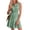 02 Green, variant on YueHuiYing Women's Summer Short Sleeve V-Neck Fit and Flare Semi-Formal Work and Wedding Guest Dresses
