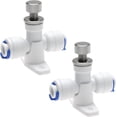 thumbnail image 1 of PinesC 2pcs RO Water Flow Control Valveatible with 1/4 Inch Hose OD POM Plastic for RO Water Systems/Pure Water Systems/Water Purifiers/Water Dispensers, 1 of 5