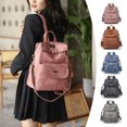 thumbnail image 3 of HONGLONG Women Backpack Purse PU Leather Fashion Design Backpack Fashion Shoulder Handbag,Pink, 3 of 11