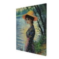 thumbnail image 3 of 12x16 inch Bathroom Decorative Paintings Black Skirt Woman By The Lake,Family Bathroom Poster Decor Accessory,Vintage Art Black Skirt Woman By The Lake Canvas Prints,Gift For Lover,Home Decor, 3 of 6