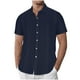 thumbnail image 1 of pstuiky camiseta de hombre, Blusas y camisas de manga corta con cuello redondo y empalme irregular para hombre camisas casuales para hombre xl, 1 of 5