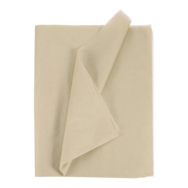 Uxcell 24 hojas de papel de seda 14" x 20", papel de seda para bolsas de regalo, papel de seda caqui para envoltura de regalos