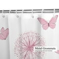 thumbnail image 5 of Farmhouse Rustic Shower Curtain ,Pretty Butterfly Dandelion Bathroom Decor Curtain，72x72inch, 5 of 6
