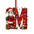 thumbnail image 1 of Colgante acrílico para árbol de Navidad | Adorno con inicial de 26 letras para decoración navideña | Regalo familiar personalizado para fiestas navideñas | Decoración para el árbol del hogar, 1 of 5