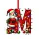 thumbnail image 1 of Adornos navideños, adornos navideños, regalos navideños, árbol de Navidad acrílico 2D, colgante de 26 letras, regalo decorativo, colgantes para fiestas navideñas familiares, objetos colgantes, 1 of 5