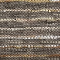 thumbnail image 4 of HomeRoots 486637 8 x 10 ft. Striped Handmade Leather Rectangle Area Rug, Fossil, 4 of 5