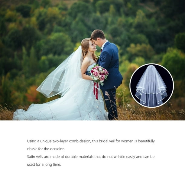 Layered 2024 wedding veils