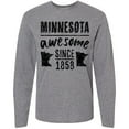 thumbnail image 3 of Inktastic Minnesota Awesome Since 1858 Long Sleeve T-Shirt, 3 of 5
