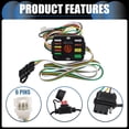 thumbnail image 3 of Unique Bargains 1 Set Vehicle 4-Pin Trailer Wiring Harness Kit for Subaru Forester Black, 3 of 7