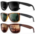 thumbnail image 1 of Gafas de sol KALIYADI Polarized UV400 Classic Matte Black, paquete de 3, 1 of 6