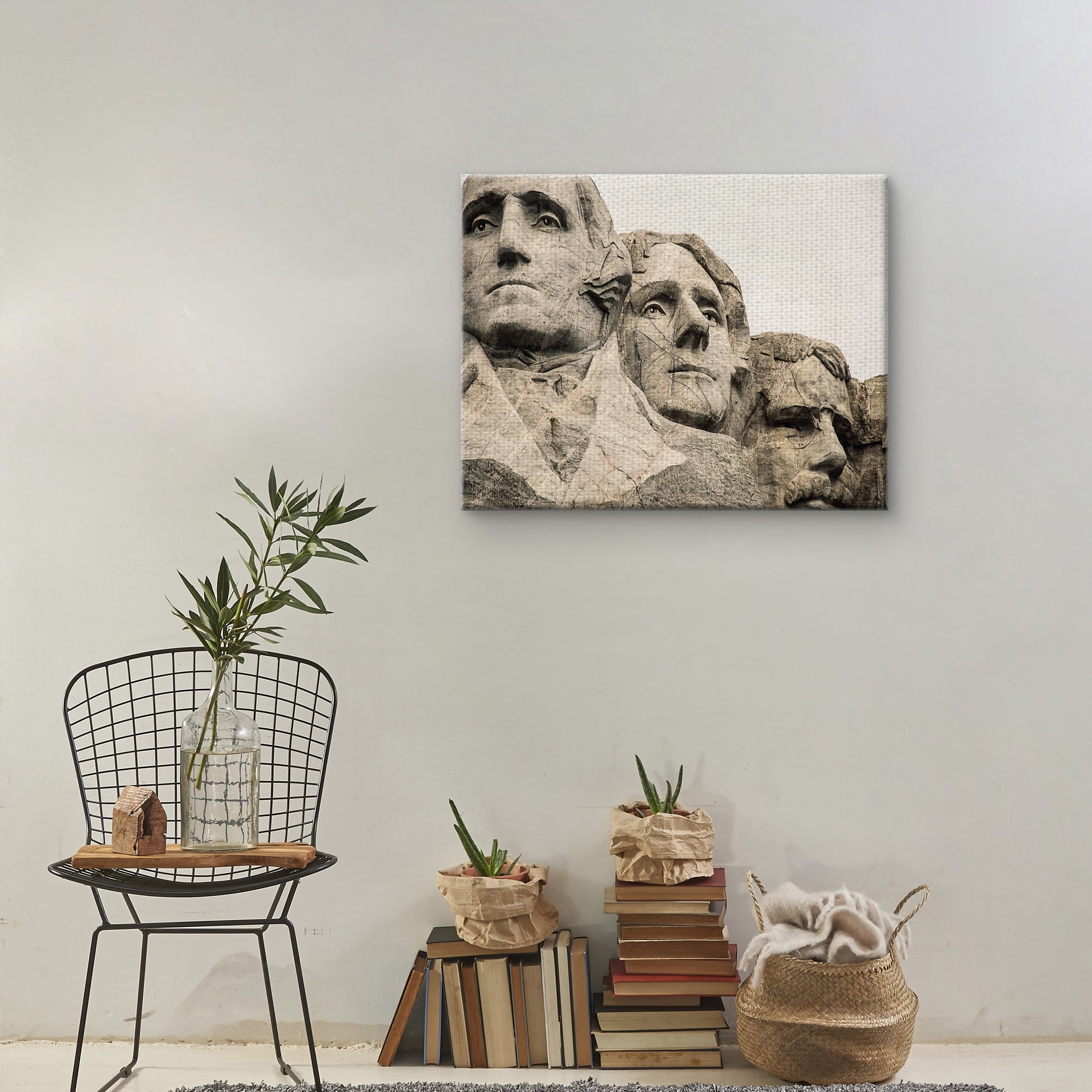 Masterpiece Art Gallery Rushmore By John Bakator Canvas Art Print 22" x 28"