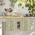 thumbnail image 4 of Green Floral Kitchen Towels Set of 1, Vintage Rustic Botanical Spring Absorbent Dish Towels for Kitchen, Microfiber Hand Towel, Quick Drying Tea Towel for Cleaning Decorative Dishcloths, 4 of 7