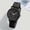 Black, variant on Women's Minimalist Quartz Watch, Pink Silicone Strap, Cute Round Dial, Arabic Numerals, for Daily & Formal Wear, Ideal Gift