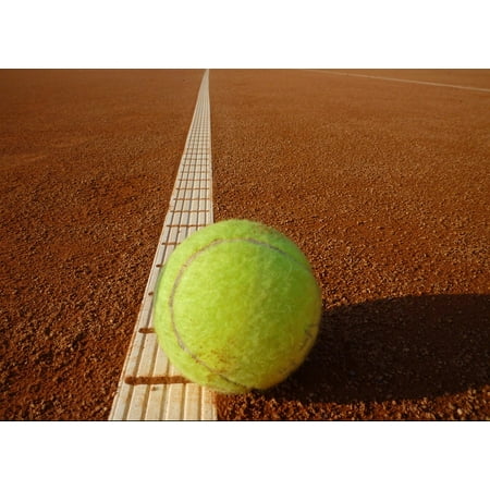 Canvas Print Yellow Tennis Court Sports Tennis Ball Ball Tennis Stretched Canvas 10 x