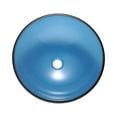 thumbnail image 2 of Polaris Sink P106A Aqua Colored Glass Vessel Sink, 2 of 5