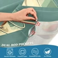 thumbnail image 3 of Yayeee Kitchen Curtains Tier Pair Light Filtering 27"x36" Rod Pocket Short Cafe Window Panel, Beige Martini, 3 of 7