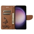 thumbnail image 6 of Feishell Wallet Case for Samsung Galaxy S23 Plus,Retro PU Leather Butterfly Embossed Pattern Full Protection Anti-Scratch Magnetic Clasp Flip Holder Card Slots & Cash Pocket Phone Cover,Brown, 6 of 6