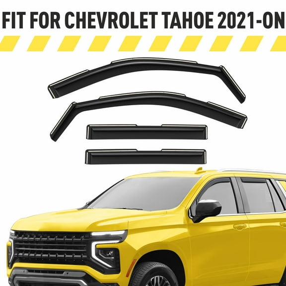 AEROGUYS In-Channel Window Deflectors Extra Durable Window Visors Rain Guards Fit for Chevrolet (Chevy) Tahoe 2021-2026, Sun Visors,Wind Deflectors,Vent Visors,Car Accessories - 4pcs. AG0524