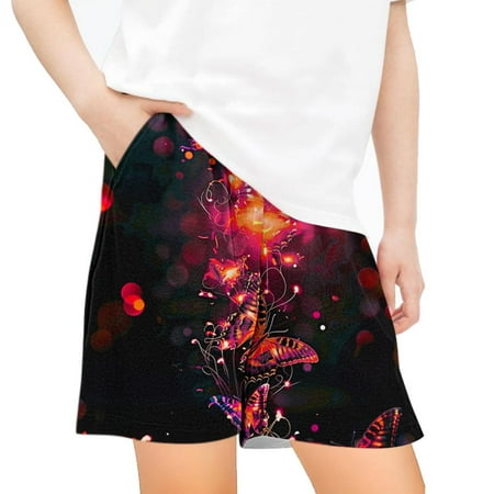 

Geire Toddler Kids Summer Sports Shorts Fashion Print Comfort Waist Casual Loose Pockets Shorts for Boys and Girls