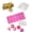 Cat Paw Pink, variant on Round Pink Silicone Lollipop Mold 12 Capacity with Sticks Bags and Ties