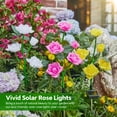 thumbnail image 4 of Luces solares para jardín RECHOO, paquete de 3, 15 LED, multicolor, impermeables, 4 of 7