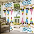 thumbnail image 2 of Dwarf Sunflower Outdoor Curtains for Patio, Welcome Summer Waterproof Outside Curtains Privacy Blackout Curtain for Porch Pergola Cabana, 1 Panel 54W x 84L Inch, 2 of 9