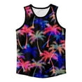 thumbnail image 2 of Vedolay Men's Sleeveless Workout Muscle Shirts Running Gym Fitness Beach Tank Top(Hot Pink,XX-S), 2 of 5