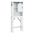 thumbnail image 1 of Costway Over the Toilet Bathroom Storage Cabinet with Sliding Barn Door & Adjustable Shelf, 1 of 9